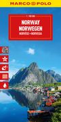 : MARCO POLO Reisekarte Norwegen 1:900.000, KRT