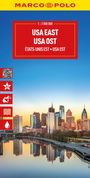 : MARCO POLO Reisekarte USA Ost 1:2 Mio., KRT