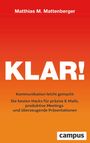 Matthias M. Mattenberger: Klar!, Buch