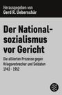 : Der Nationalsozialismus vor Gericht, Buch