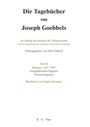 : Die Tagebücher von Joseph Goebbels, Geographisches Register und Personenregister, Buch