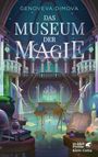 "GENOVEVA DIMOVA: DAS MUSEUM DER MAGIE." Magisches Gemälde mit Treppe, Zauberutensilien, Schädel und Globus.
