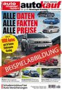 "ALLE DATEN ALLE FAKTEN ALLE PREISE" steht groß auf der Titelseite. Diverse Autos sind abgebildet, darüber "BEISPIELABBILDUNG".