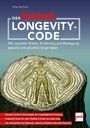 "Der Men's Health Longevity-Code" und Untertitel zur Gesundheit. Illustration: Jahresringe mit Menschensilhouette.