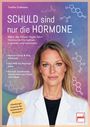 Titel: "SCHULD sind nur die HORMONE". Thema: Hormon-Achterbahnen. Frau im weißen Kittel. Chemische Strukturen im Hintergrund.