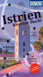 Text: "Istrien Kvarner Bucht. Jurassic World auf der Halbinsel. Unser Dorf soll schöner werden! Brot und Spiele." 

Illustration: Ein Turm vor einer Küstenlandschaft.