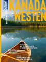 Text: "KANADA WESTEN", "WILDE NATUR", "VANCOUVER, CALGARY", Kanu auf See mit Bergen im Hintergrund.
