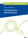 Oben: "THERAPIE-KOMPETENZEN". Titel: "Therapeutische Selbstreflexion". Illustration einer Lupe in Grün.