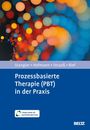 „Prozessbasierte Therapie (PBT) in der Praxis“ steht auf blauem Hintergrund. Bunte Kreise im Muster oben links.