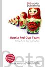 „Russia Fed Cup Team“ steht groß in Rot. Daneben sind Matroschka-Puppen. Logo „Betascript Publishing“ oben.