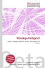 "Xewkija Heliport", abstrakte lilafarbene Grafik mit geometrischem Muster, Logo von Betascript Publishing oben.