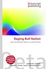 „Raging Bull Nation, New York Red Bulls, Atlantic Cup (United States)“. Buntes, wellenförmiges Design, Betascript-Logo.