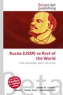 „Russia (USSR) vs Rest of the World“. Ein Porträt von Lenin in Gelb auf rotem Hintergrund.