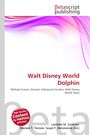 „Walt Disney World Dolphin“ in roter Schrift, abstrakte rosa und violette Wellen oben.