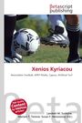 Text: "Betascript Publishing, Xenios Kyriacou, Association Football, APEP Pitsilia, Cyprus, Artificial Turf." Fußballszene mit Schuhen und Ball.