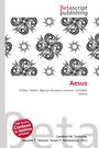 „Aesus“ steht in roter Schrift. Abstrakte schwarz-weiße Muster; Verlagslogo oben. Namen unten: Lambert M. Surhone, Mariam T. Tennoe, Susan F. Henssonow.