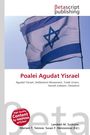 Text: "Poalei Agudat Yisrael." Darunter eine israelische Flagge mit Himmel im Hintergrund.