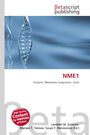 "NME1. Enzyme, Metastasis Suppressor, Gene." Logo von Betascript Publishing. Abgebildet sind blaue DNA-Helixstrukturen.