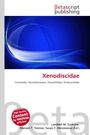 „Xenodiscidae“, darunter Autoren: Lambert M. Surhone, Mariam T. Tennoe, Susan F. Henssonow (Ed.), blauer abstrakter Hintergrund.