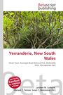 „Yerranderie, New South Wales“. Bild zeigt grünen Baum vor hellgrauem Hintergrund. Reduziertes Design.