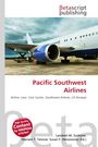 "Pacific Southwest Airlines", "Airline, Low-Cost Carrier, Southwest Airlines, US Airways", Bild eines Flugzeugs mit blauem Triebwerk.