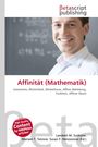"Affinität (Mathematik)" über einem lächelnden Mann vor einer Tafel. Oben "Betascript publishing" Logo.