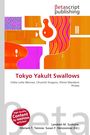 "Tokyo Yakult Swallows" und andere Baseballteams, moderne, abstrakte, geometrische Formen in Orange und Pink, Betascript.