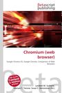 "Chromium (web browser)", "Google Chrome OS, Google Chrome, Comparison of Web Browsers", rot-weißes Design mit dynamischen Linien.