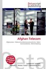 Buchcover mit "Afghan Telecom", Themen: Afghanistan, Kommunikation. Zwei Menschen in einem modernen, hellen Gebäude.