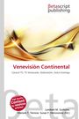 "Venevisión Continental" und "Betascript Publishing". Abstrakte Wellen in Gelb und Braun.