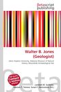 Walter B. Jones (Geologist), Johns Hopkins University, auf weißem Hintergrund mit bunten vertikalen Streifen oben.