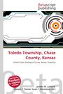 Text: "Toledo Township, Chase County, Kansas" und "United States Geological Survey, Bazaar Township". Abstrakte Grafik mit Kreisen.