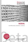 "Betascript Publishing. NODAL. Cell Differentiation, Mesoderm, Vertebrate. Binärcode-Hintergrund, roter Button mit Schrift."