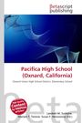 Text: “Pacifica High School (Oxnard, California)”, darunter “Oxnard Union High School District, Elementary School”, oben “Betascript publishing”. Abstrakte blaue Liniengrafik im Hintergrund.