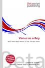 "Venus as a Boy" in Rot. Wellen in Rot und Blau. Seitenleiste links in Grau. "betascript publishing" oben rechts.