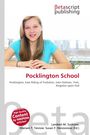"Pocklington School" steht in großen Buchstaben. Darunter ein junges Mädchen in einem blauen T-Shirt, lächelnd.