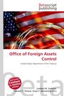 "Office of Foreign Assets Control", darunter "United States Department of the Treasury", mit USA-Flagge im Hintergrund.