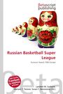 Texte: "Russian Basketball Super League, Euroscar Award, FIBA Europe." Illustration mit Matrjoschkas.