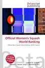 Offizielles Frauen-Squash-Weltranking. Abstrakte Illustration mit blauen und orangen Mustern.