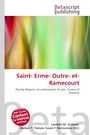 "Saint-Erme-Outre-et-Ramecourt" auf weißem Hintergrund, farbenfrohe Abstraktion, Logo "Betascript Publishing" oben.