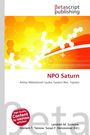 "NPO Saturn" in roter Schrift, gelbe Hexagonmuster im Hintergrund. Logo: betascript publishing.