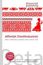 Im oberen Bereich: "Betascript Publishing". 
Titel: "Affinität (Textilindustrie)". 
Illustration: Rote folkloristische Muster.