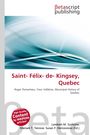 Titel: "Saint-Félix-de-Kingsey, Quebec". Autoren: Roger Pomerleau, Yvon Vallières. Verlag: Betascript Publishing. Abstrakte blau-weiße Grafik.