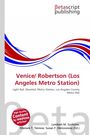 "Venice/ Robertson (Los Angeles Metro Station)" in rotem Text, darunter Infos zu Metro Rail. Oben "betascript publishing", abstrakte Linien.