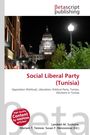 "Social Liberal Party (Tunisia)", Details zu Politik und Wahlen. Oben ein Verlag-Logo, im Hintergrund ein beleuchtetes Gebäude bei Nacht.