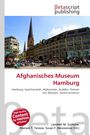 Text: Afghanisches Museum Hamburg. Bild von lebendiger Stadt mit Kirche und vielen Menschen. Logo oben.