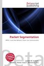 „Packet Segmentation“ in Rot, darunter technische Begriffe. Hintergrund: abstrakte blaue Linien. Logo: Betascript Publishing.