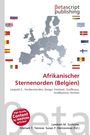 "Afrikanischer Sternenorden (Belgien)" steht über einer Europakarte mit Ländern und Flaggen.