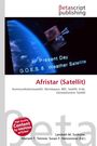 „Present Day GOES 8 Weather Satellite“, „Afristar (Satellit)“, Text über Satelliten. Oben links „betascript publishing“. Im Hintergrund ein Satellitenbild.