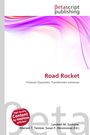 "Road Rocket" in roter Schrift; darunter "Fictional Characters, Transformers Universes". Oben "Betascript publishing". Purple Wellen.